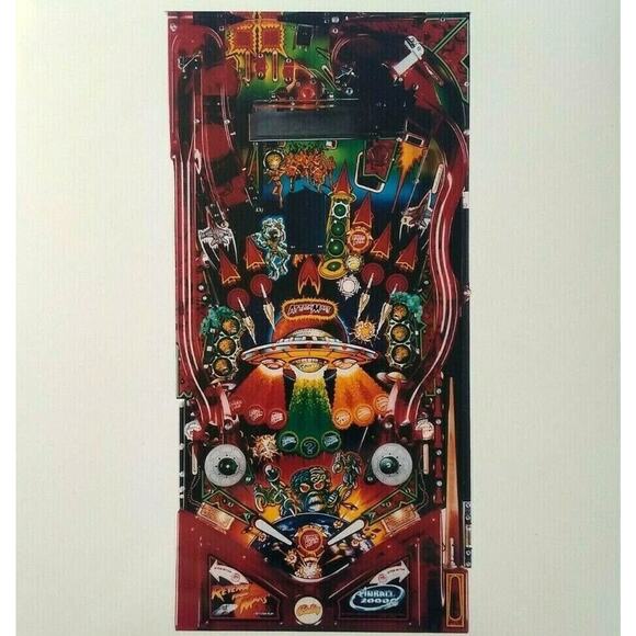 Revenge From Mars Pinball 2000 Photo Original NOS Promo Only Artwork #4 - Picture 3 of 4